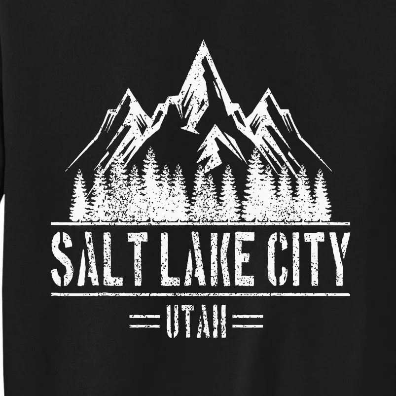 Salt Lake City Utah Mountains Nature Souvenir Tall Sweatshirt