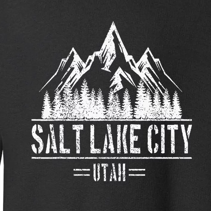 Salt Lake City Utah Mountains Nature Souvenir Toddler Sweatshirt