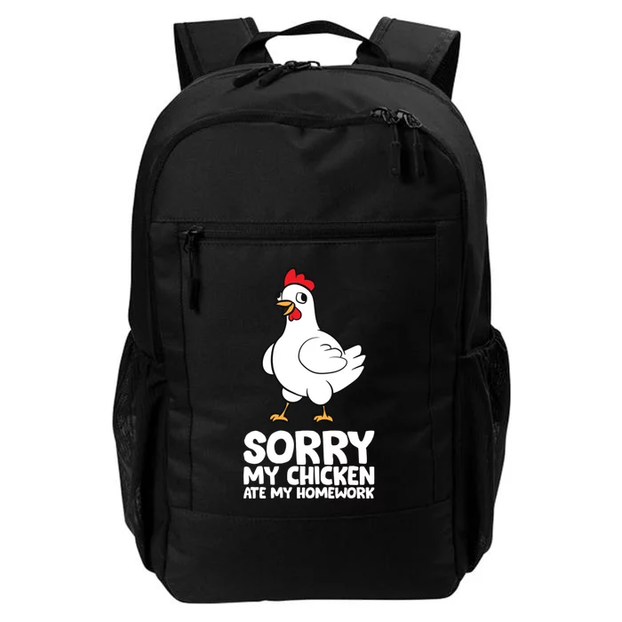 School Love Chickens Sorry My Chicken Ate My Homework Daily Commute Backpack