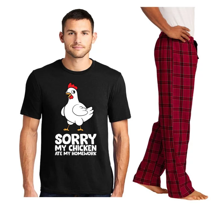 School Love Chickens Sorry My Chicken Ate My Homework Pajama Set