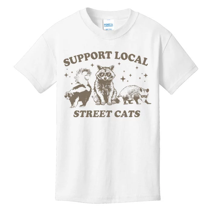 Support Local Cats Vintage Kids T-Shirt