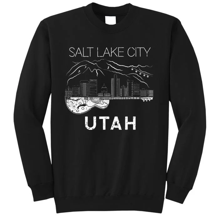 Salt Lake City Souvenir Utah Souvenir Music Guitar Sweatshirt