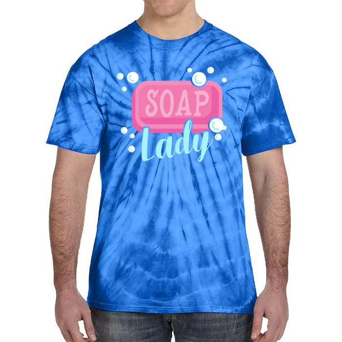 Soap Lady Cool Gift Soap Maker Handmade Soap Making Soapmaking Cute Gift Tie-Dye T-Shirt