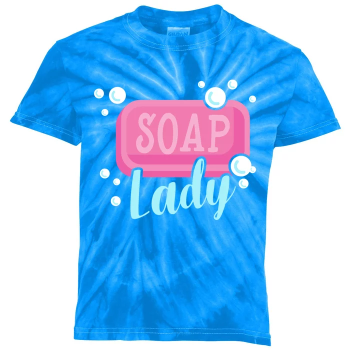 Soap Lady Cool Gift Soap Maker Handmade Soap Making Soapmaking Cute Gift Kids Tie-Dye T-Shirt