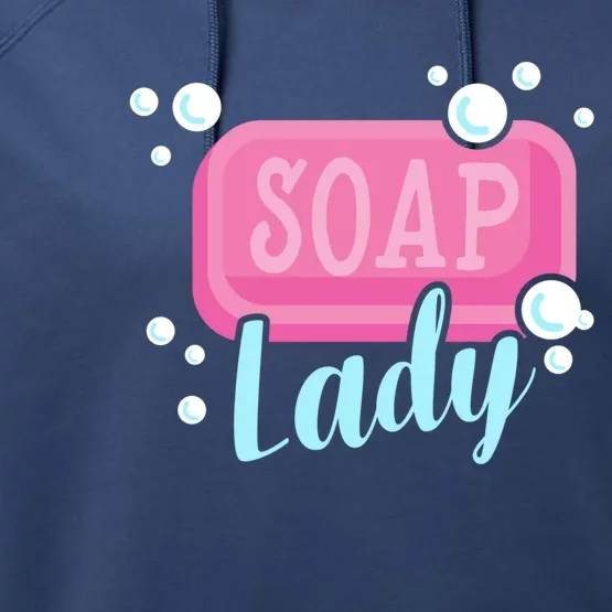 Soap Lady Cool Gift Soap Maker Handmade Soap Making Soapmaking Cute Gift Performance Fleece Hoodie