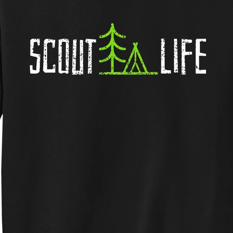 Scout Leader Camping Hiking Gift Tall Sweatshirt