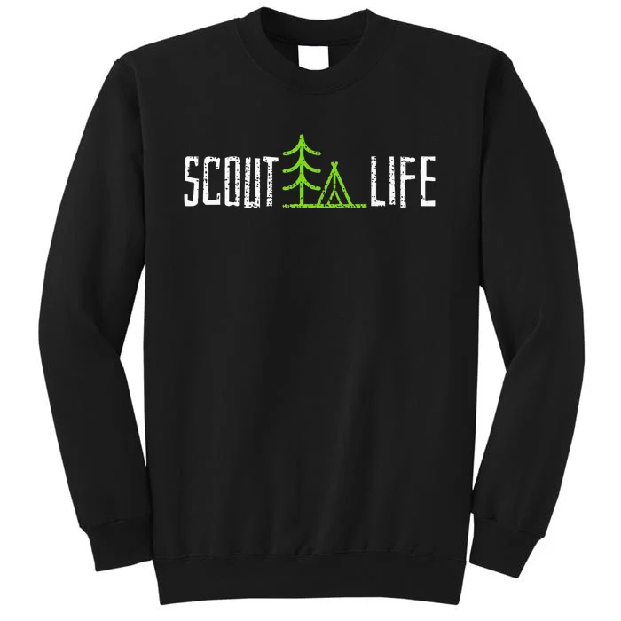 Scout Leader Camping Hiking Gift Tall Sweatshirt