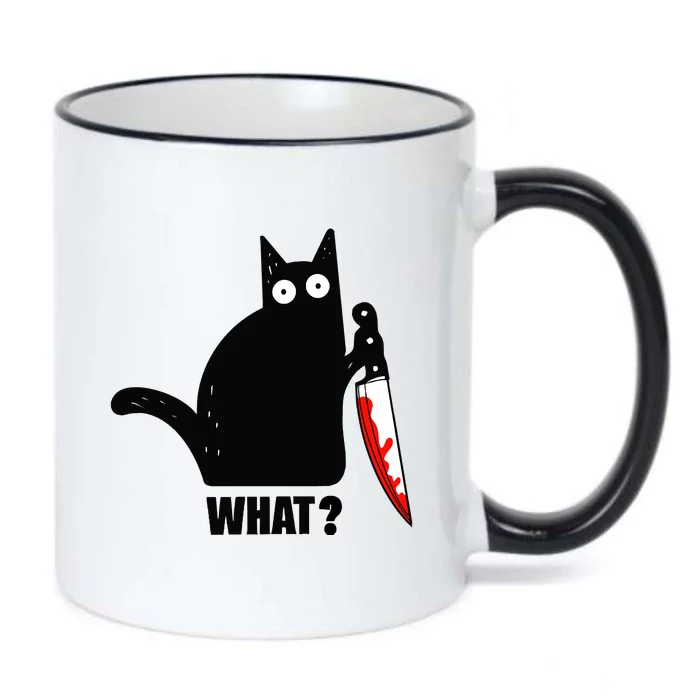 Spooky Lockdown Cat Black Color Changing Mug