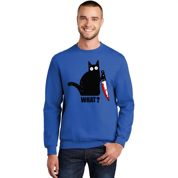 Spooky Lockdown Cat Tall Sweatshirt