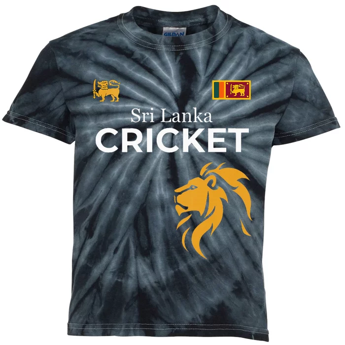 Sri Lanka Cricket Perfect For Lankan Cricket Fans Kids Tie-Dye T-Shirt