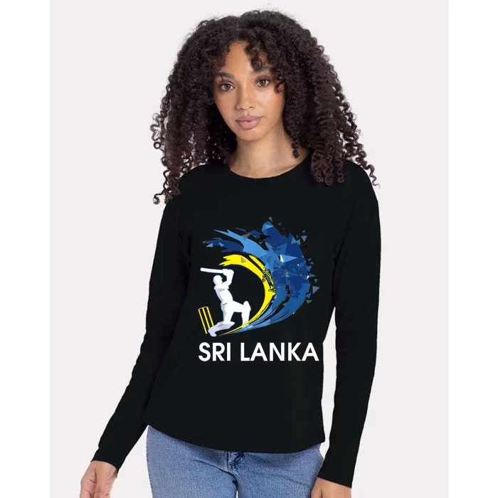 Sri Lanka Cricket 2024 Sri Lankan Cricket Jersey Womens Cotton Relaxed Long Sleeve T-Shirt