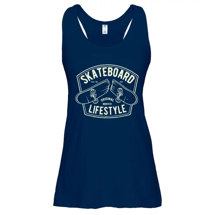 Skateboard Lifestyle Classic Vintage Ladies Essential Flowy Tank