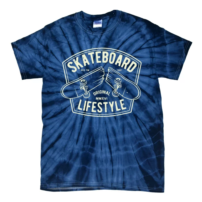 Skateboard Lifestyle Classic Vintage Tie-Dye T-Shirt