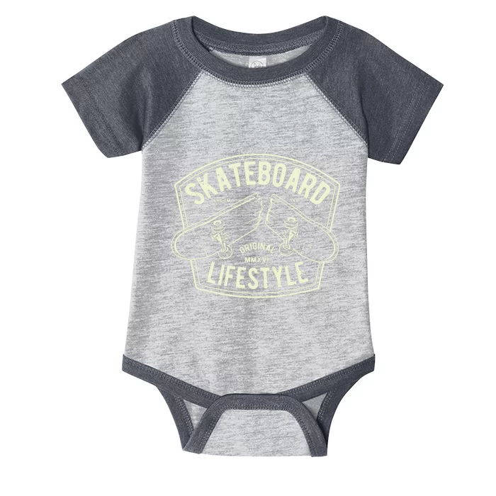 Skateboard Lifestyle Classic Vintage Infant Baby Jersey Bodysuit