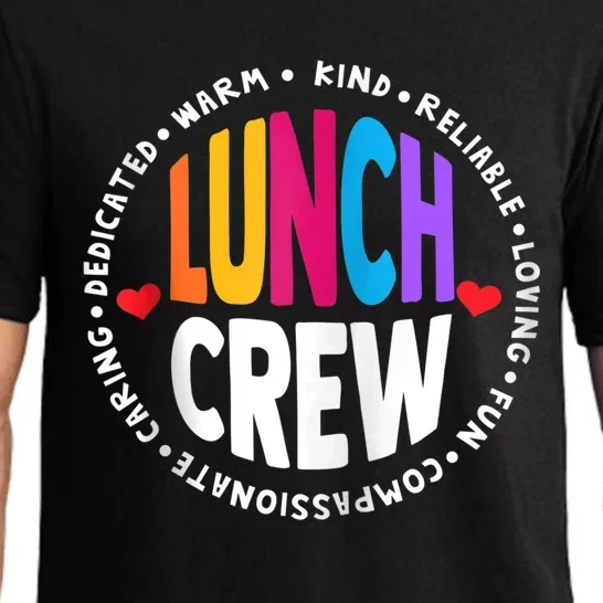 School Lunch Crew Funny Ladies Cafeteria Workers Lunch Lady Zip Hoodie Pajama Set