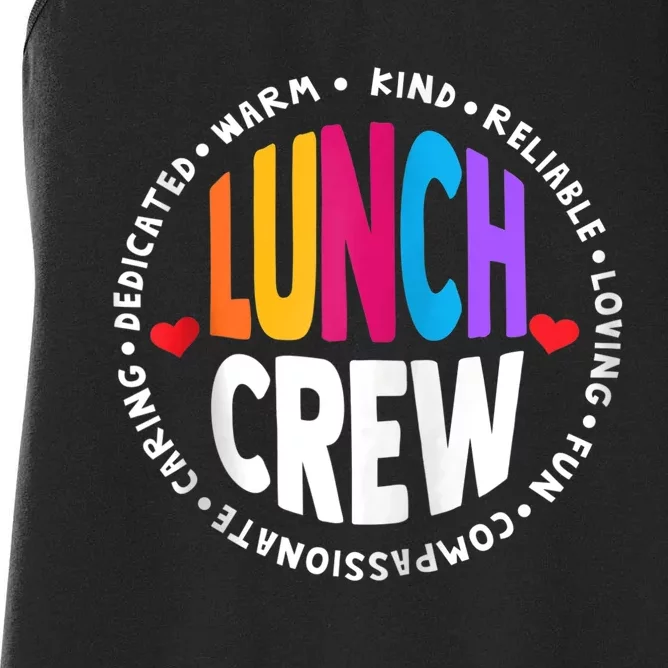 School Lunch Crew Funny Ladies Cafeteria Workers Lunch Lady Zip Hoodie Women's Racerback Tank