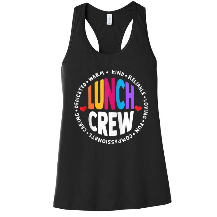 School Lunch Crew Funny Ladies Cafeteria Workers Lunch Lady Zip Hoodie Women's Racerback Tank