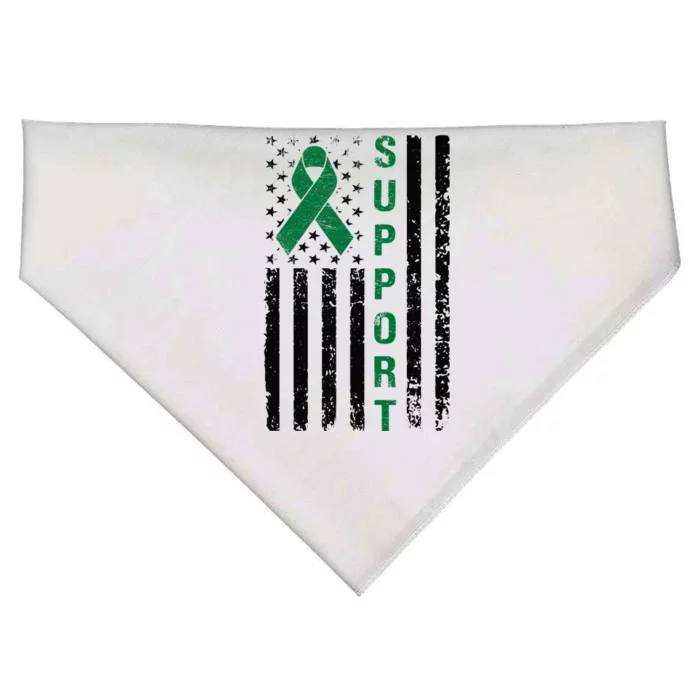 Support Liver Cancer Awareness USA-Made Doggie Bandana