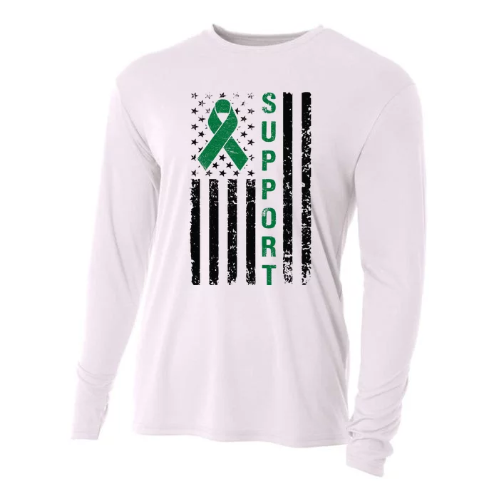 Support Liver Cancer Awareness Cooling Performance Long Sleeve Crew