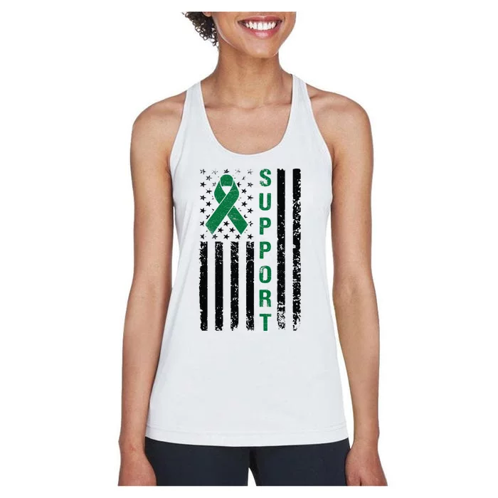 Support Liver Cancer Awareness Women's Racerback Tank