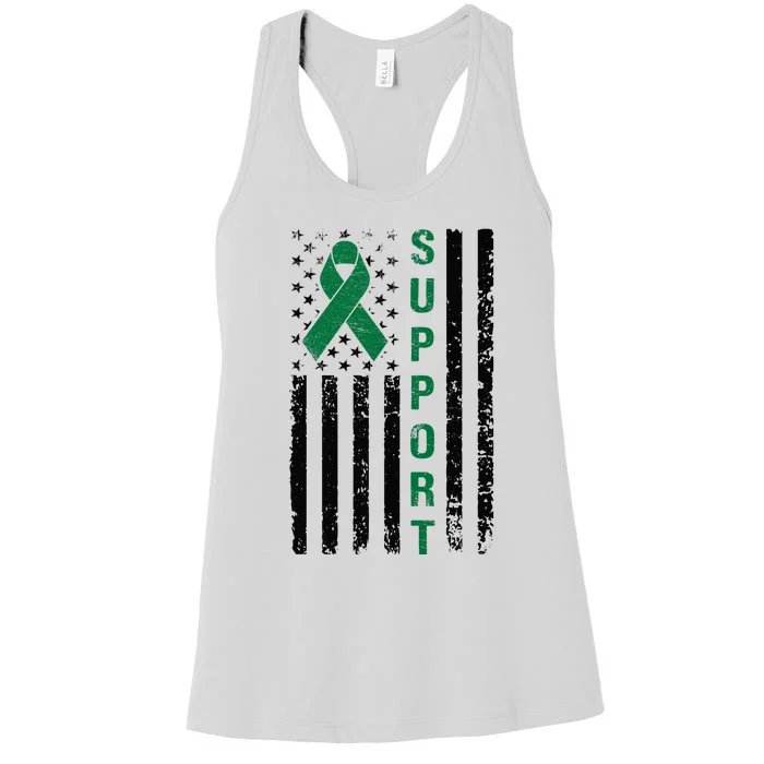 Support Liver Cancer Awareness Women's Racerback Tank