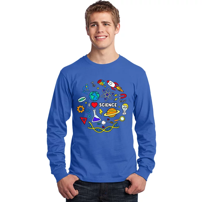 Science Lover Chemistry Biology Physics Love Science Long Sleeve Shirt