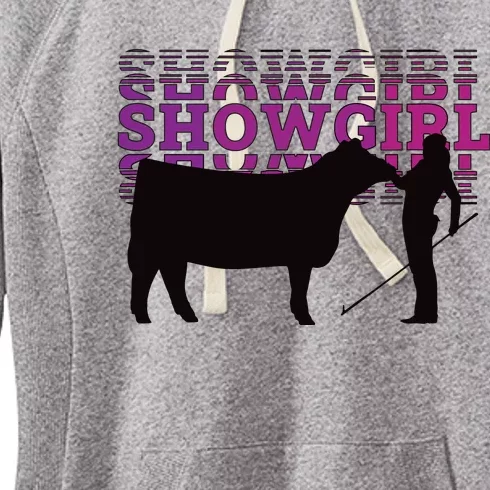 Showgirl Livestock Cattle Showing Fun Show Cattle Women's Fleece Hoodie