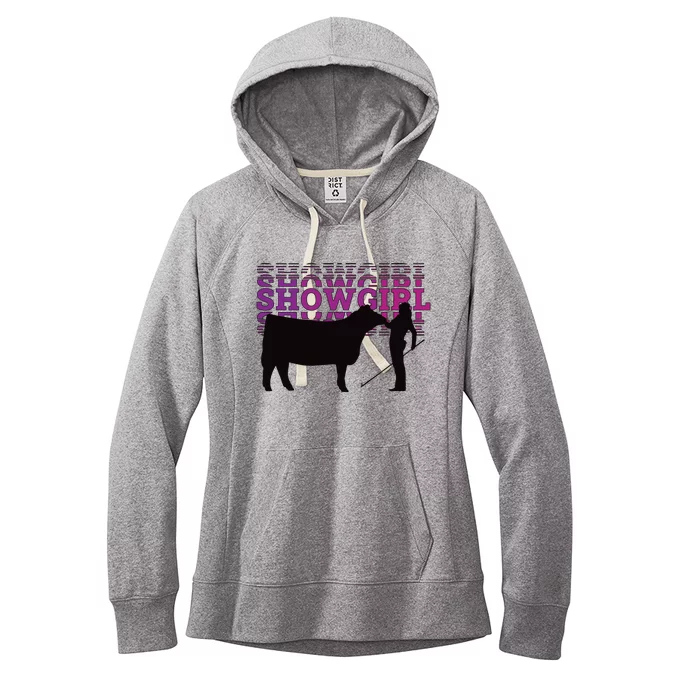 Showgirl Livestock Cattle Showing Fun Show Cattle Women's Fleece Hoodie