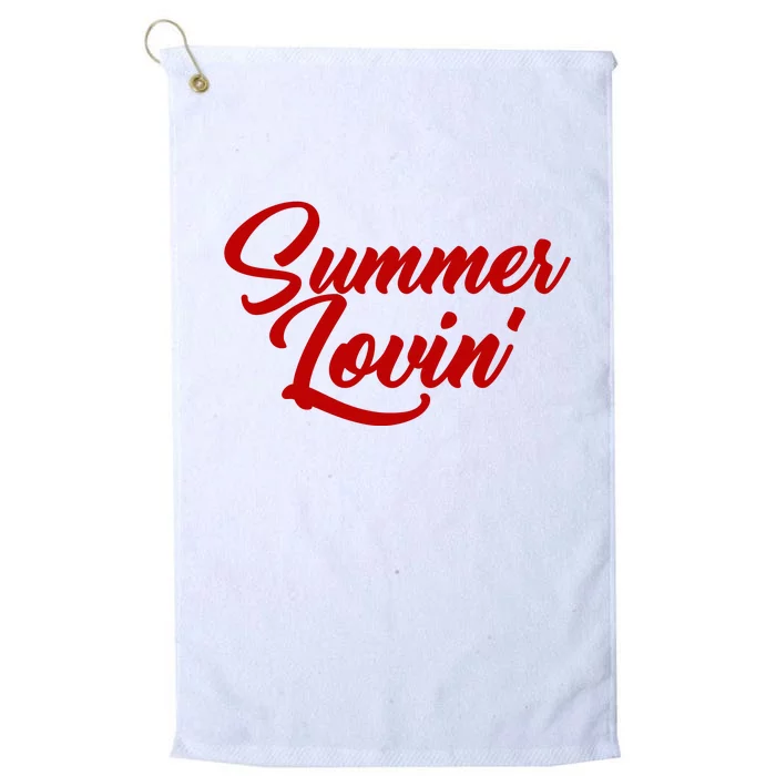 Summer Lovin Cute Platinum Collection Golf Towel