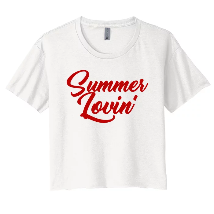 Summer Lovin Cute Women's Crop Top Tee