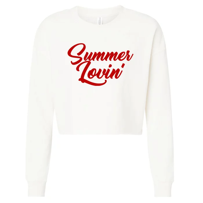 Summer Lovin Cute Cropped Pullover Crew