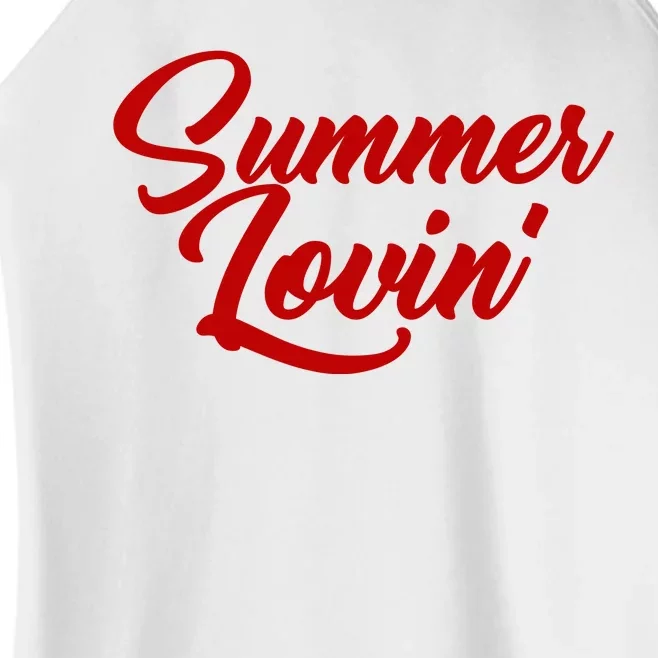 Summer Lovin Cute Women’s Perfect Tri Rocker Tank