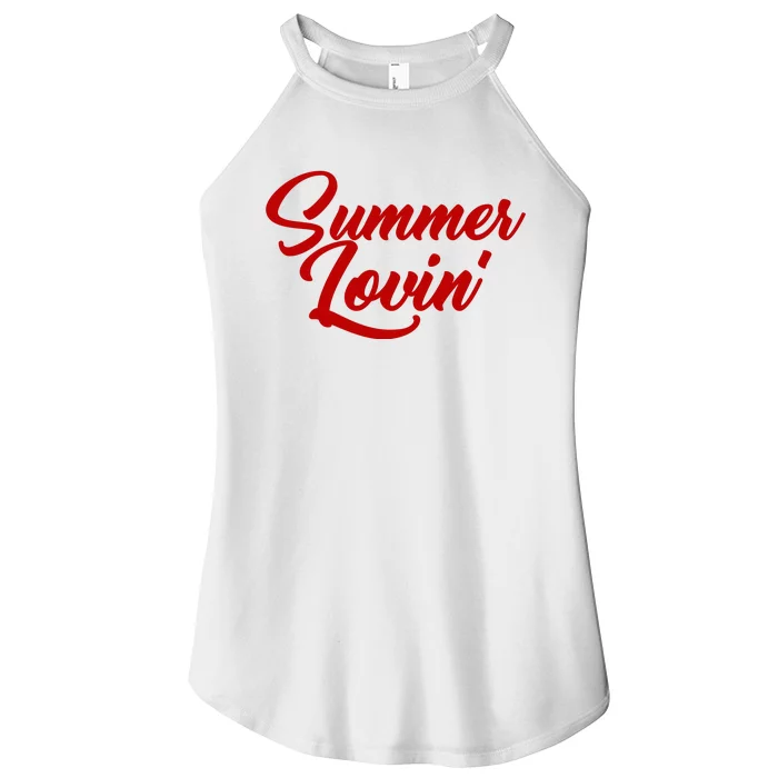 Summer Lovin Cute Women’s Perfect Tri Rocker Tank