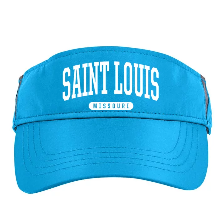 Saint Louis Cool Gift College University Style Mo Us Adult Drive Performance Visor