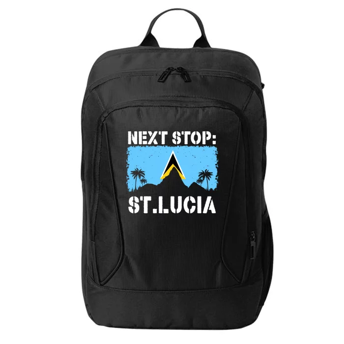 St Lucia Caribbean Vacation Trip Next Stop Vacay Vibes Cool Gift City Backpack