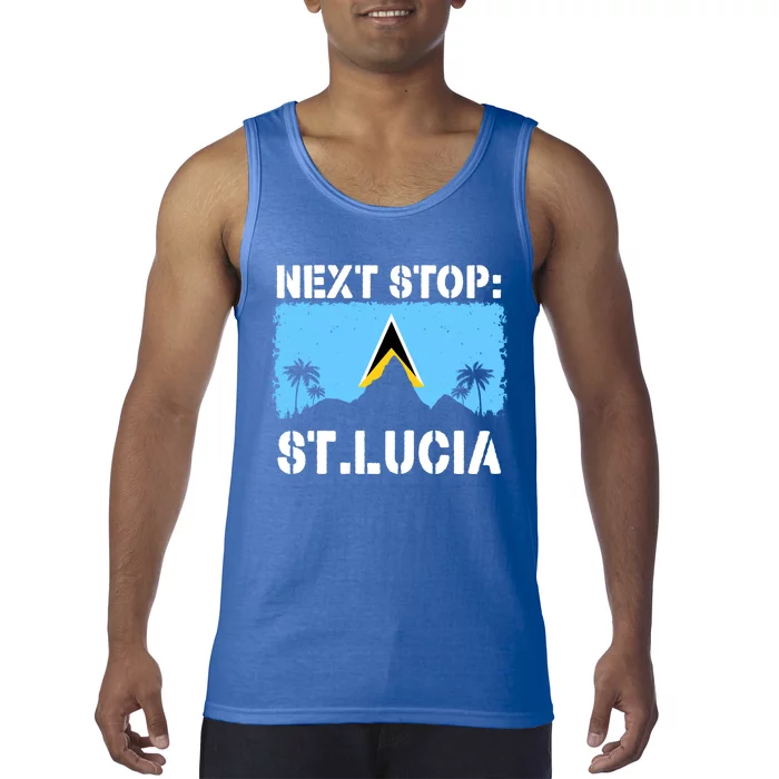 St Lucia Caribbean Vacation Trip Next Stop Vacay Vibes Cool Gift Tank Top