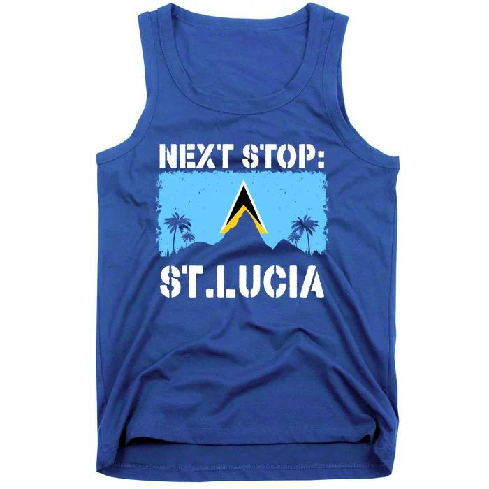 St Lucia Caribbean Vacation Trip Next Stop Vacay Vibes Cool Gift Tank Top