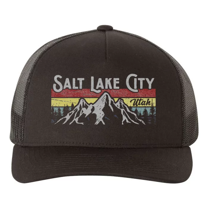 Salt Lake City Utah National Parks Mighty 5 Hiking Design Yupoong Adult 5-Panel Trucker Hat