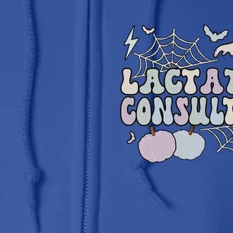 Spooky Lactation Consultant Halloween Lactation Specialist Full Zip Hoodie