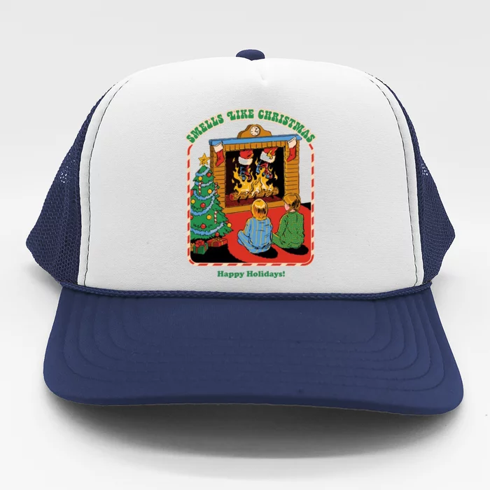 Smells Like Christmas Happy Holidays Trucker Hat