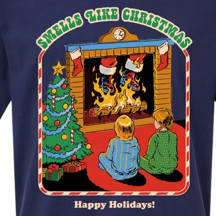 Smells Like Christmas Happy Holidays Sueded Cloud Jersey T-Shirt