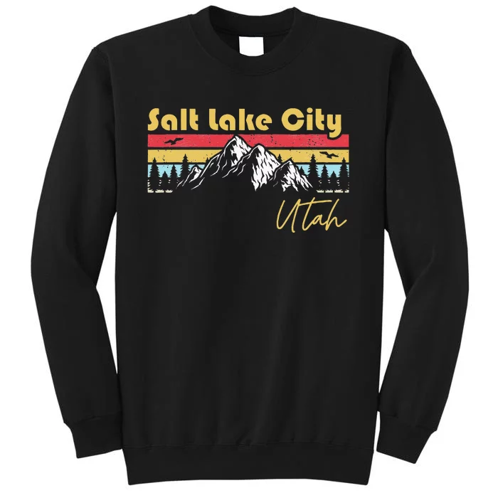 Salt Lake City Utah Roots Hometown Vintage Home State Pride Tall Sweatshirt