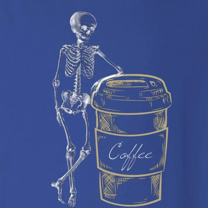 Skeleton Large Coffee Cup Cappuccino Lovers Funny Halloween Gift Toddler Long Sleeve Shirt