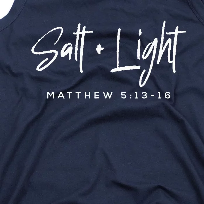 Salt Light Christmas Matthew 5 13 16Bible Christian Tank Top