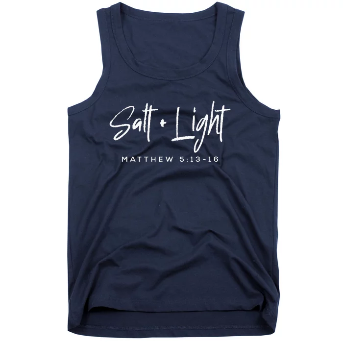 Salt Light Christmas Matthew 5 13 16Bible Christian Tank Top