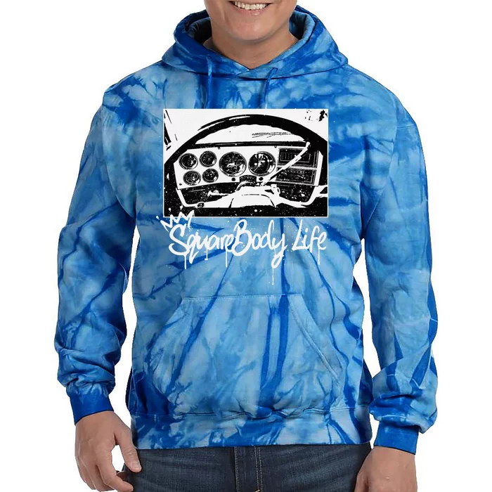 Squarebody Life C10 Classic Truck Squarebody Nation Tie Dye Hoodie