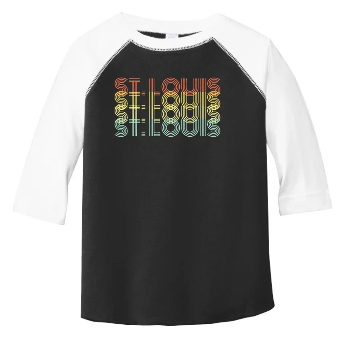 St. Louis City Retro Vintage Hometown Missouri Toddler Fine Jersey T-Shirt