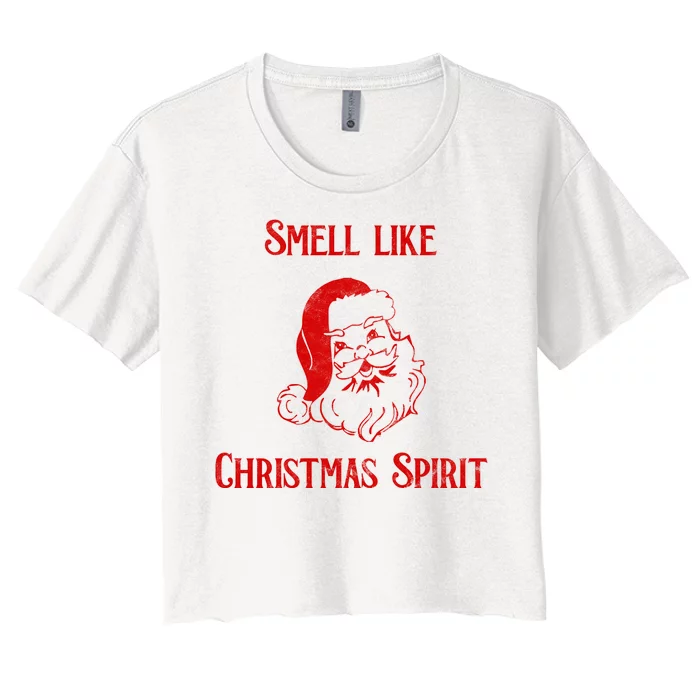 Smells Like Christmas Women's Crop Top Tee