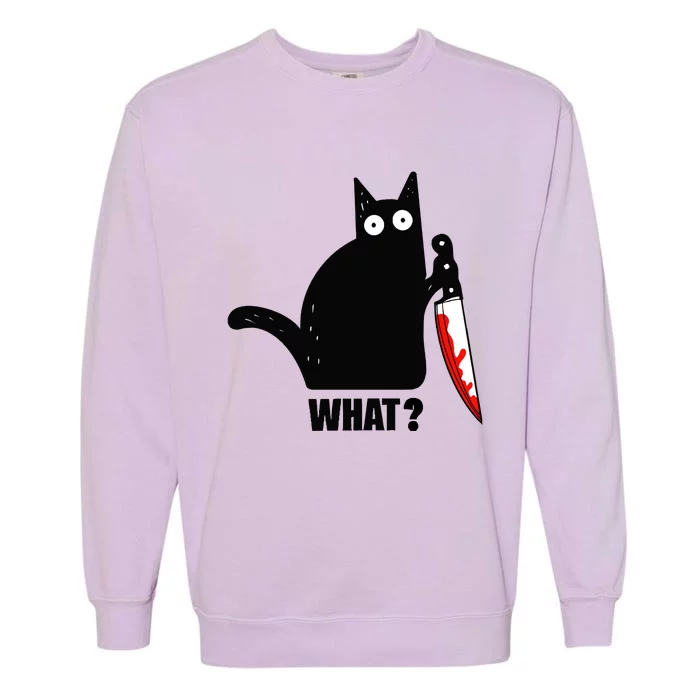 Spooky Lockdown Cat Garment-Dyed Sweatshirt