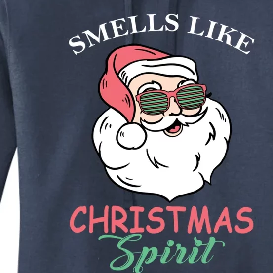 Smells Like Christmas Spirigift Funny Santa Claus Gift Women's Pullover Hoodie